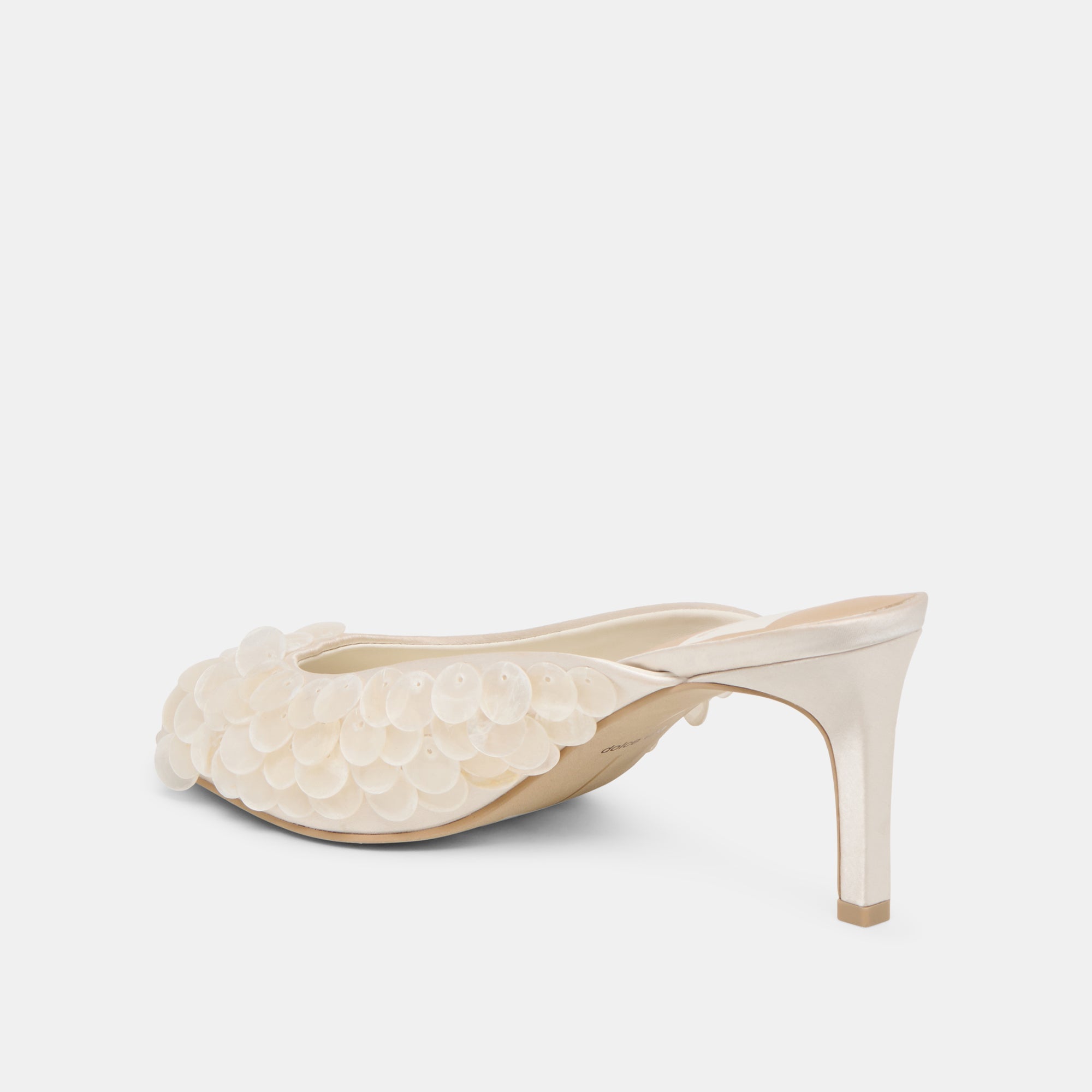 Samary Confetti Off White Satin Heels | Women Dolce Vita