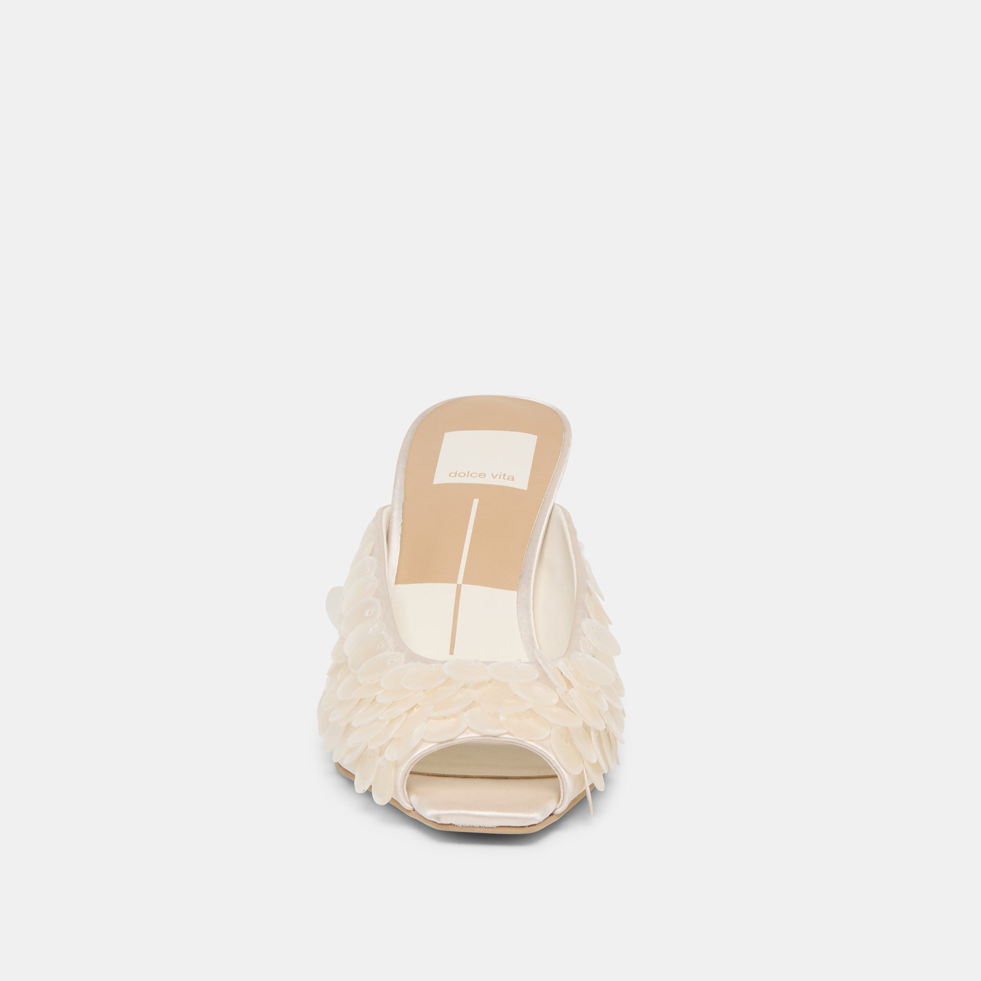 Samary Confetti Off White Satin Heels | Women Dolce Vita