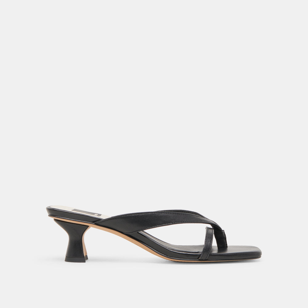 BREVEL HEELS ONYX LEATHER | Dolce Vita Women