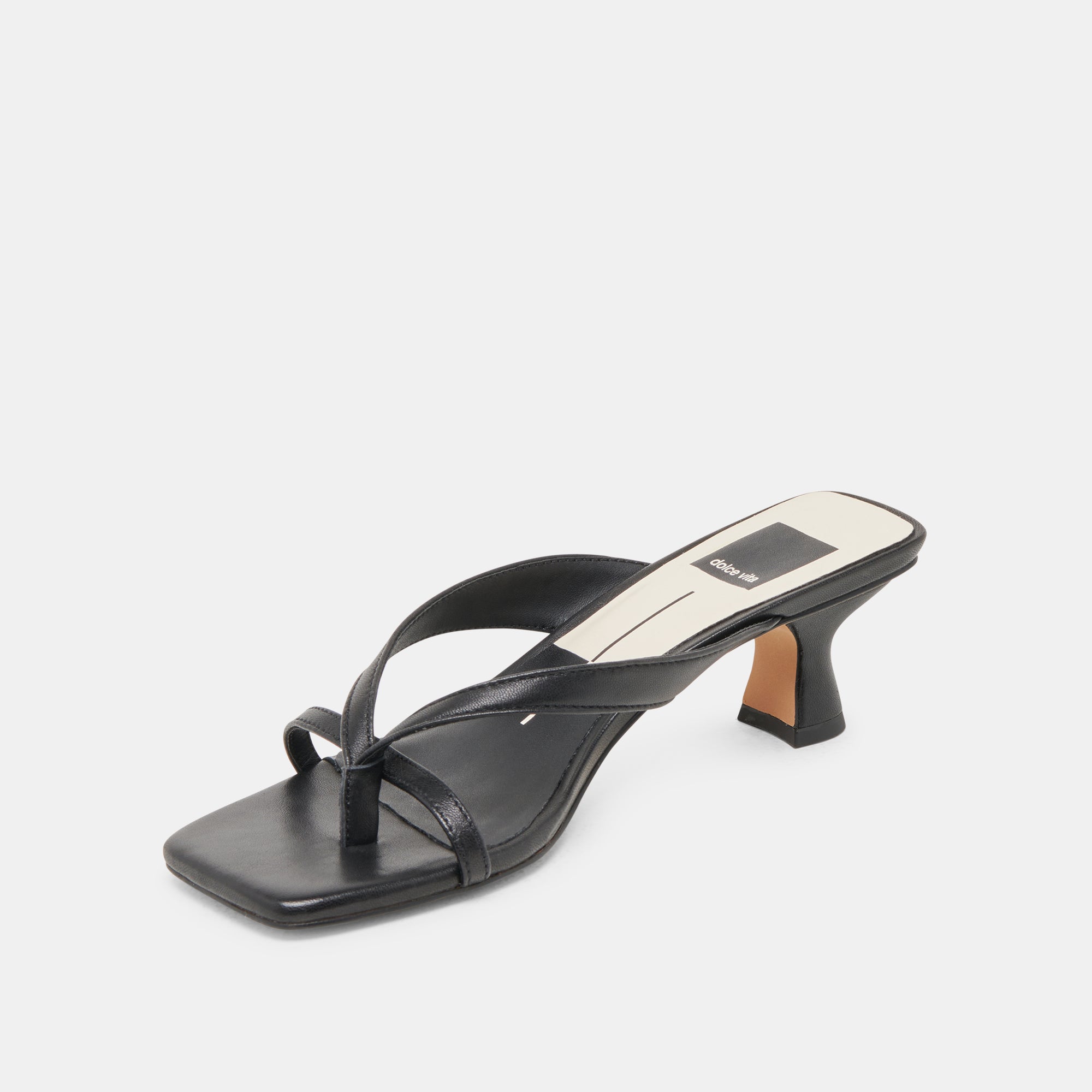 BREVEL HEELS ONYX LEATHER | Dolce Vita Women