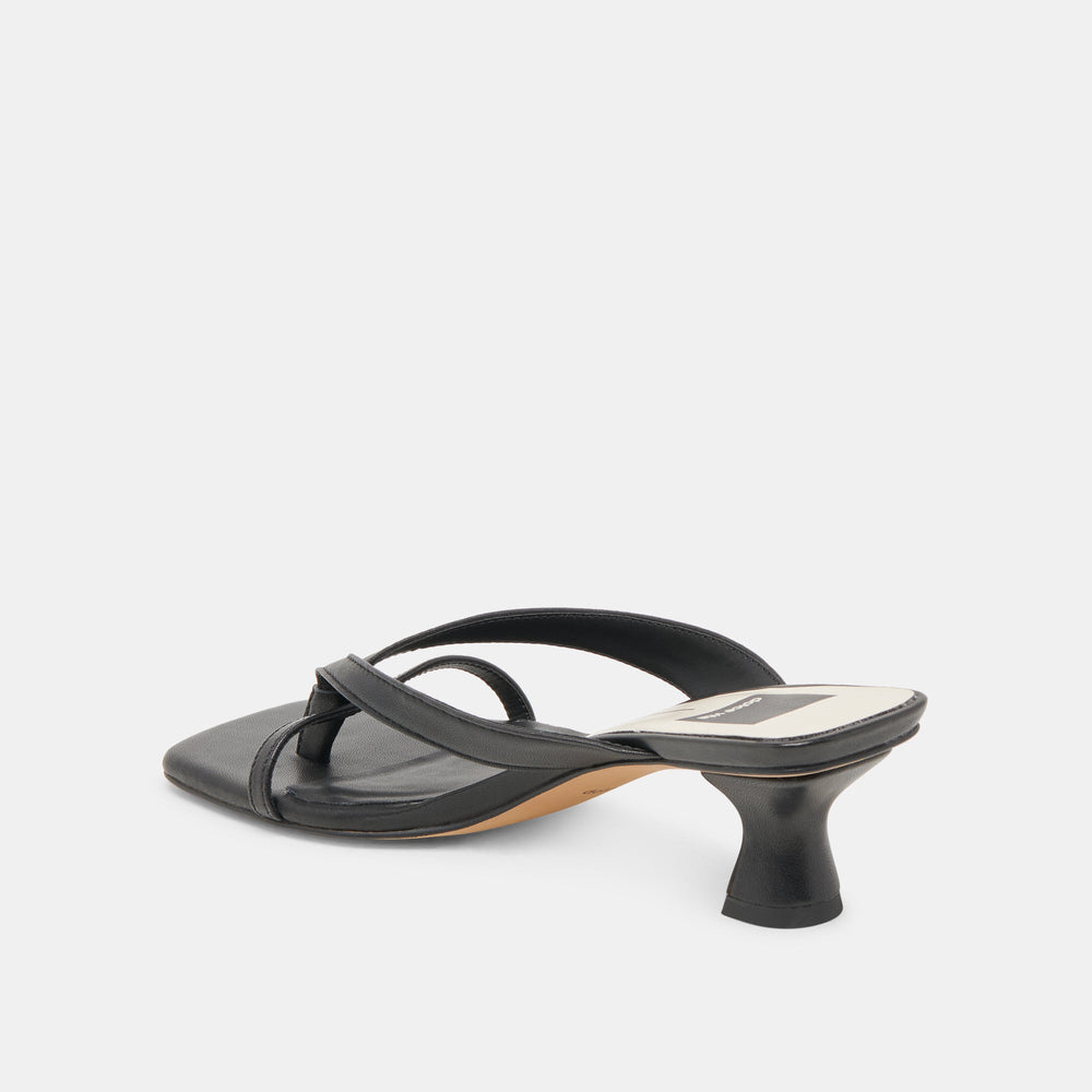 BREVEL HEELS ONYX LEATHER | Dolce Vita Women