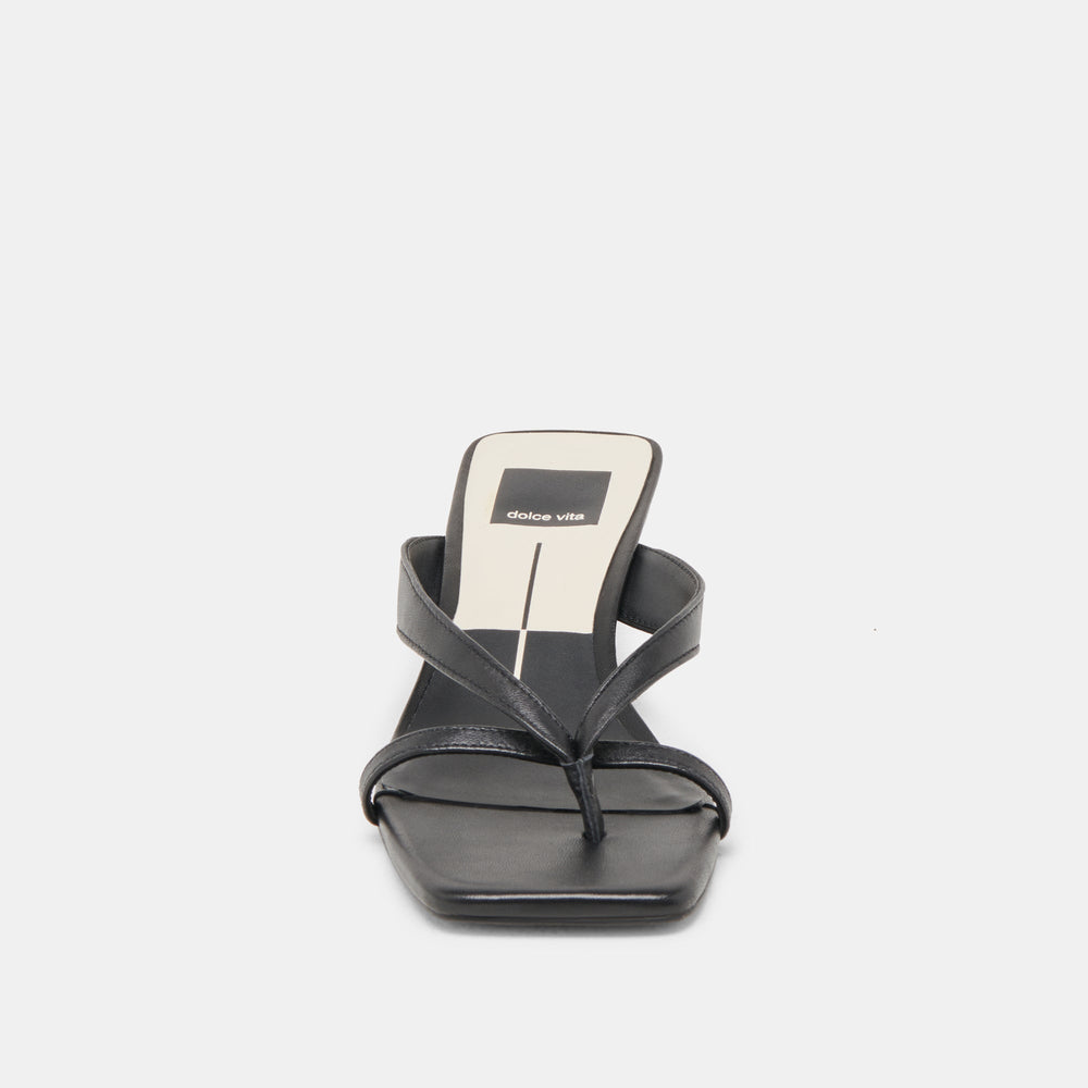 BREVEL HEELS ONYX LEATHER | Dolce Vita Women