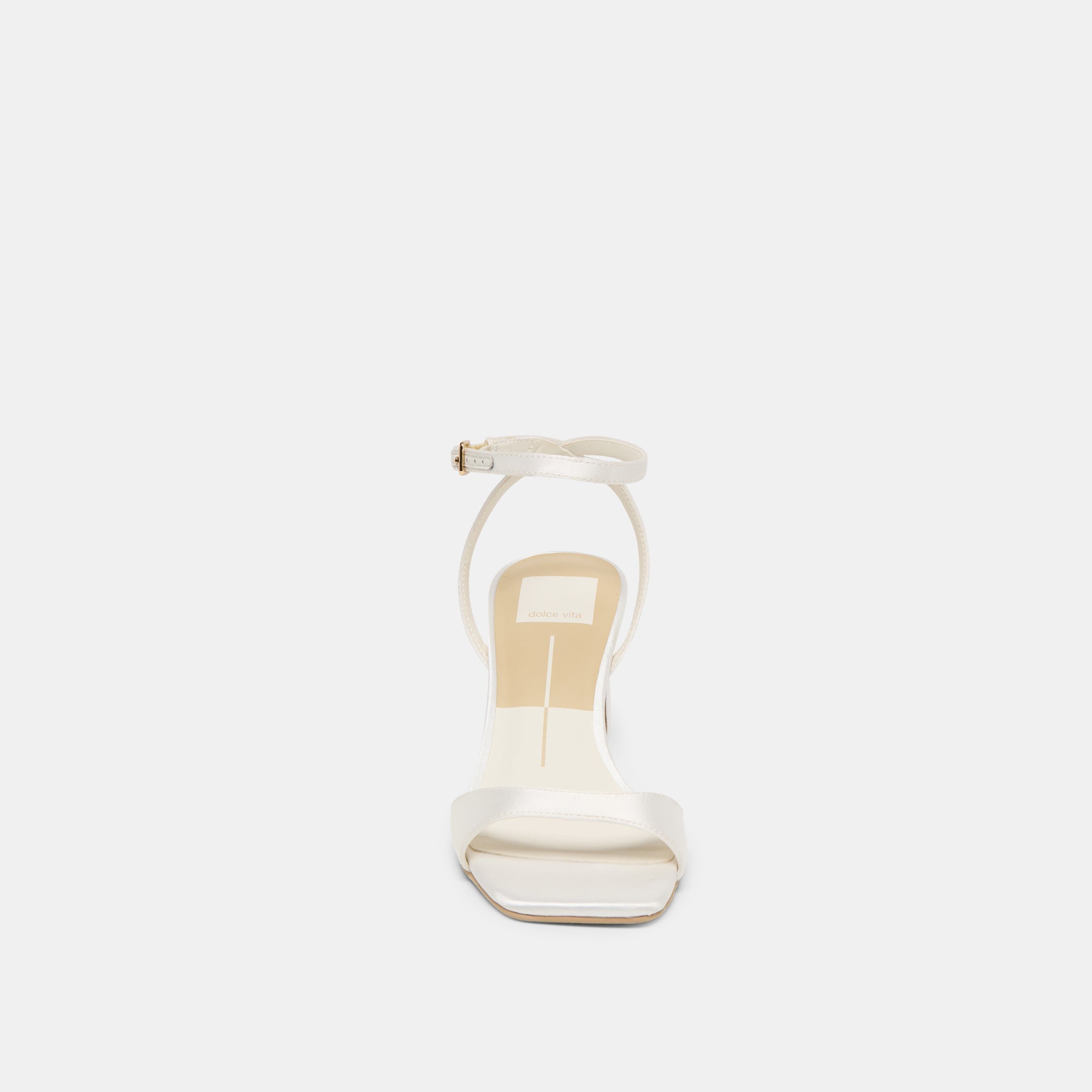 Tilda True White Satin Heels | Women Dolce Vita