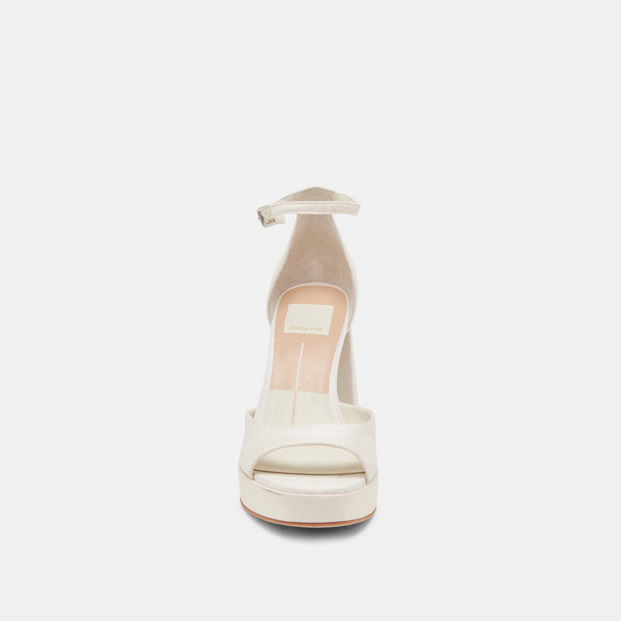 PANDRO WIDE HEELS WHITE SATIN | Dolce Vita Women