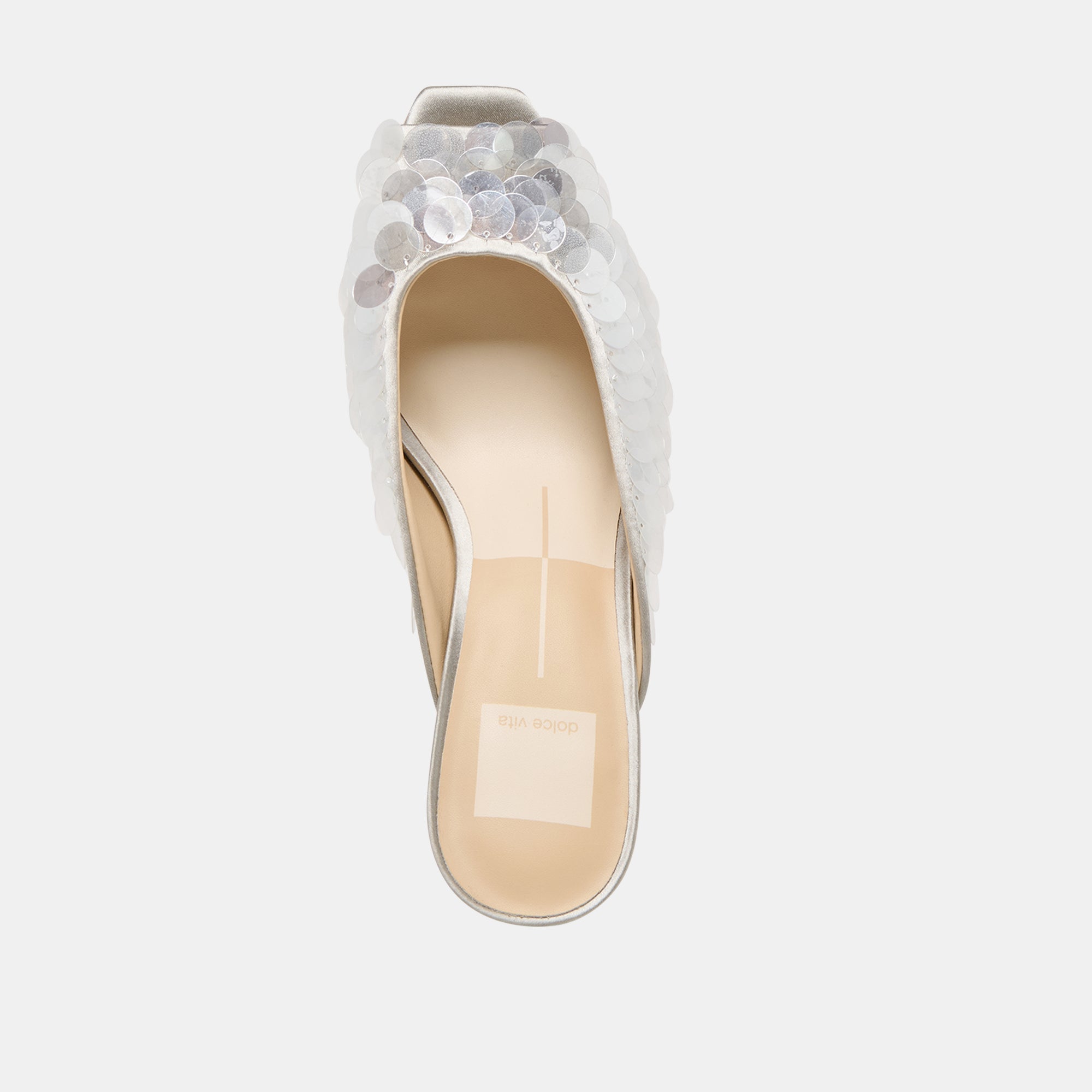 Samary Confetti Silver Satin Heels | Dolce Vita Women