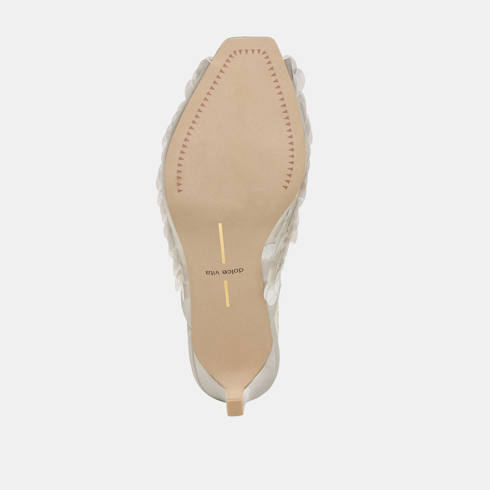 Samary Confetti Silver Satin Heels | Dolce Vita Women