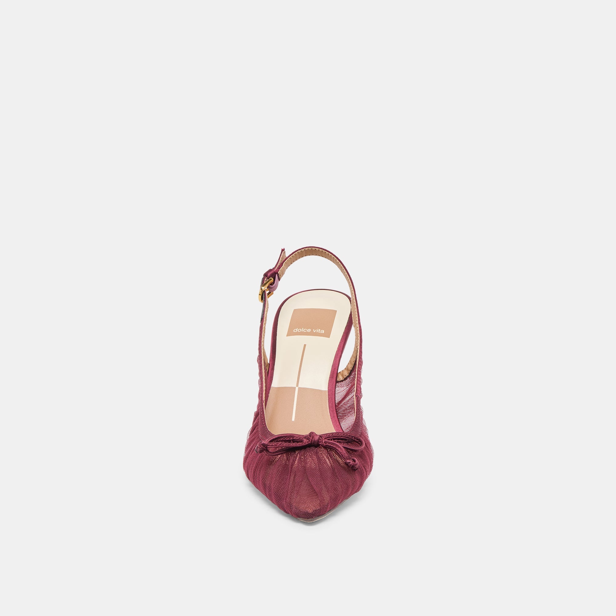 Yela Cranberry Tulle Heels | Women Dolce Vita