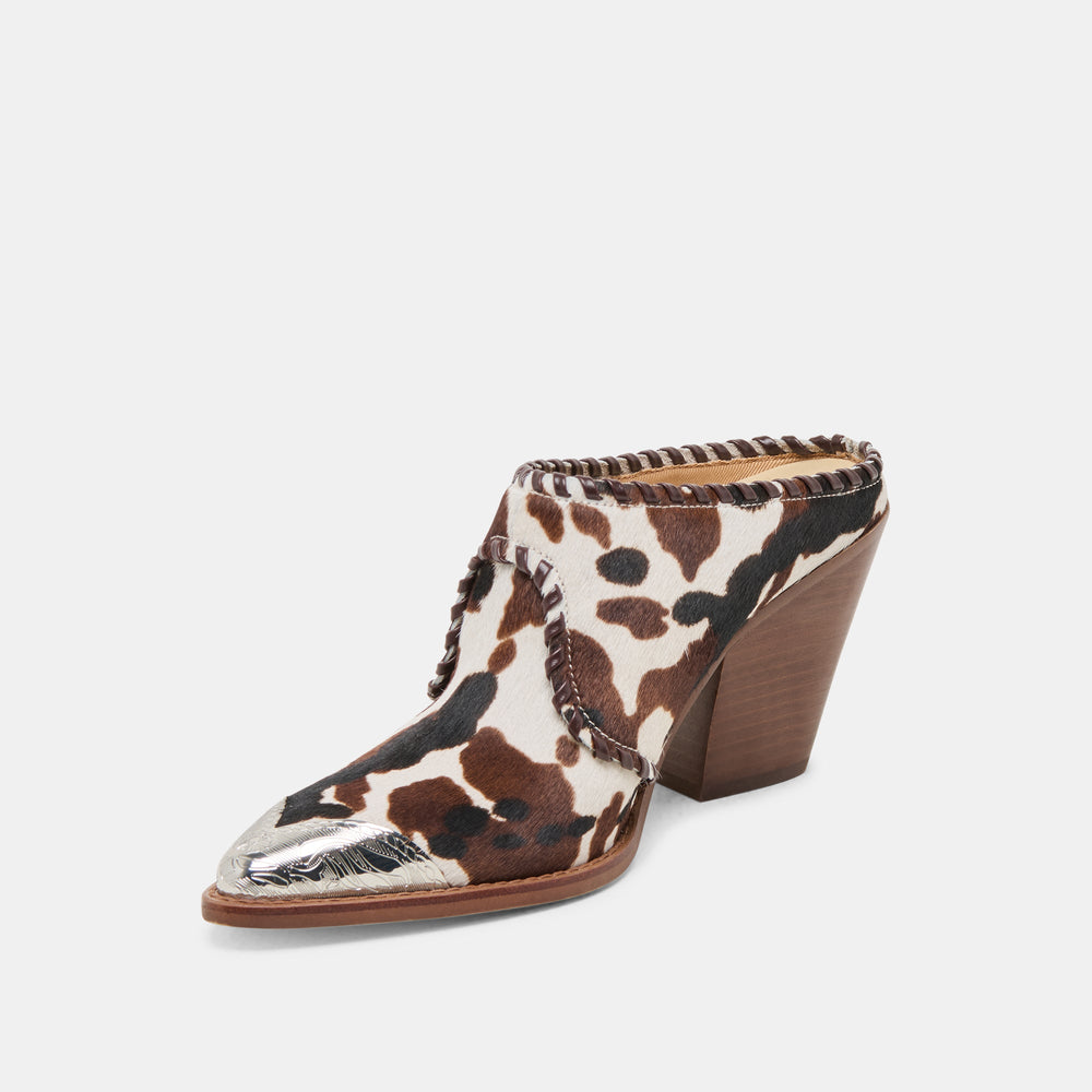 Jolyn Cocoa Taurus Calf Hair Heels | Women Dolce Vita