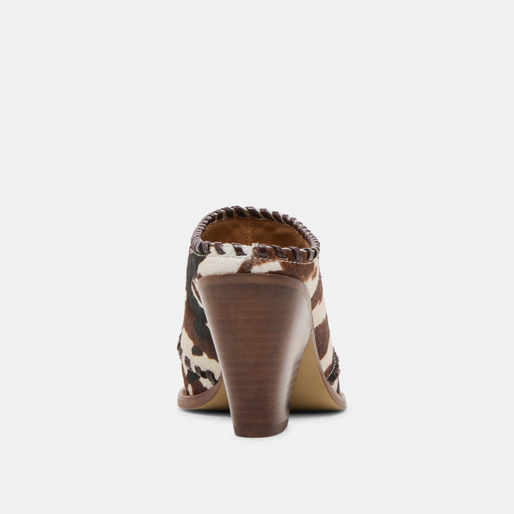 Jolyn Cocoa Taurus Calf Hair Heels | Women Dolce Vita