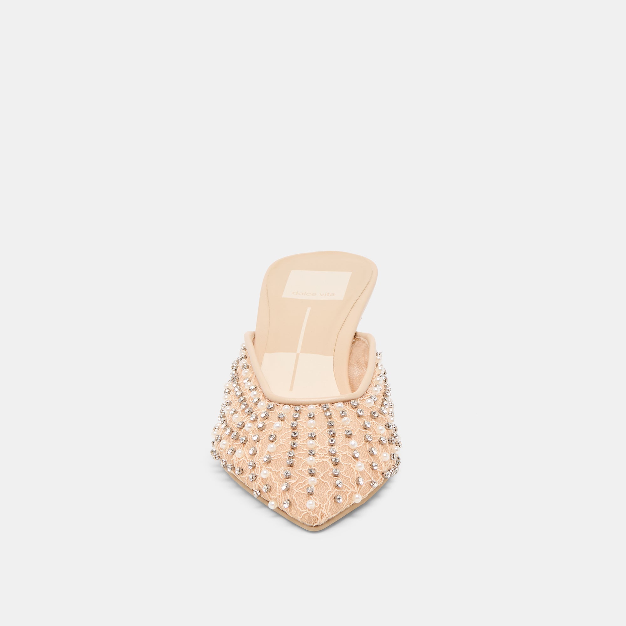 Cleo Pearl Blush Lace Mesh Heels | Dolce Vita Women
