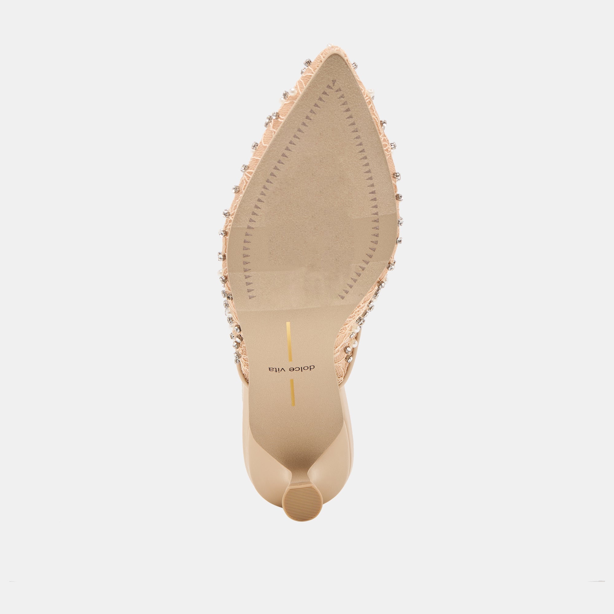 Cleo Pearl Blush Lace Mesh Heels | Dolce Vita Women