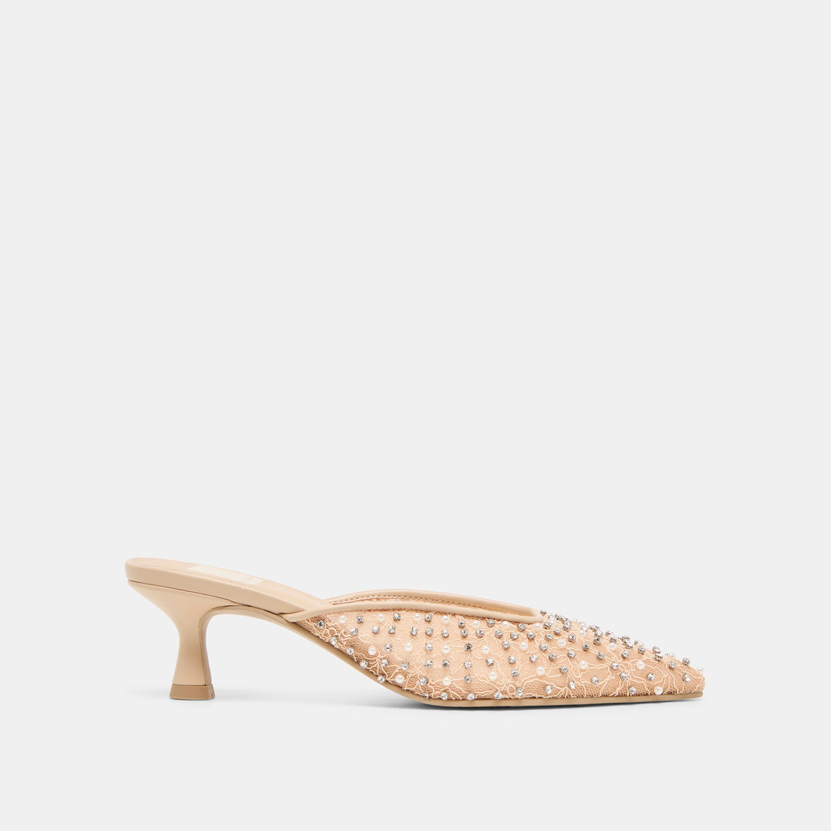 Cleo Pearl Blush Lace Mesh Heels | Dolce Vita Women