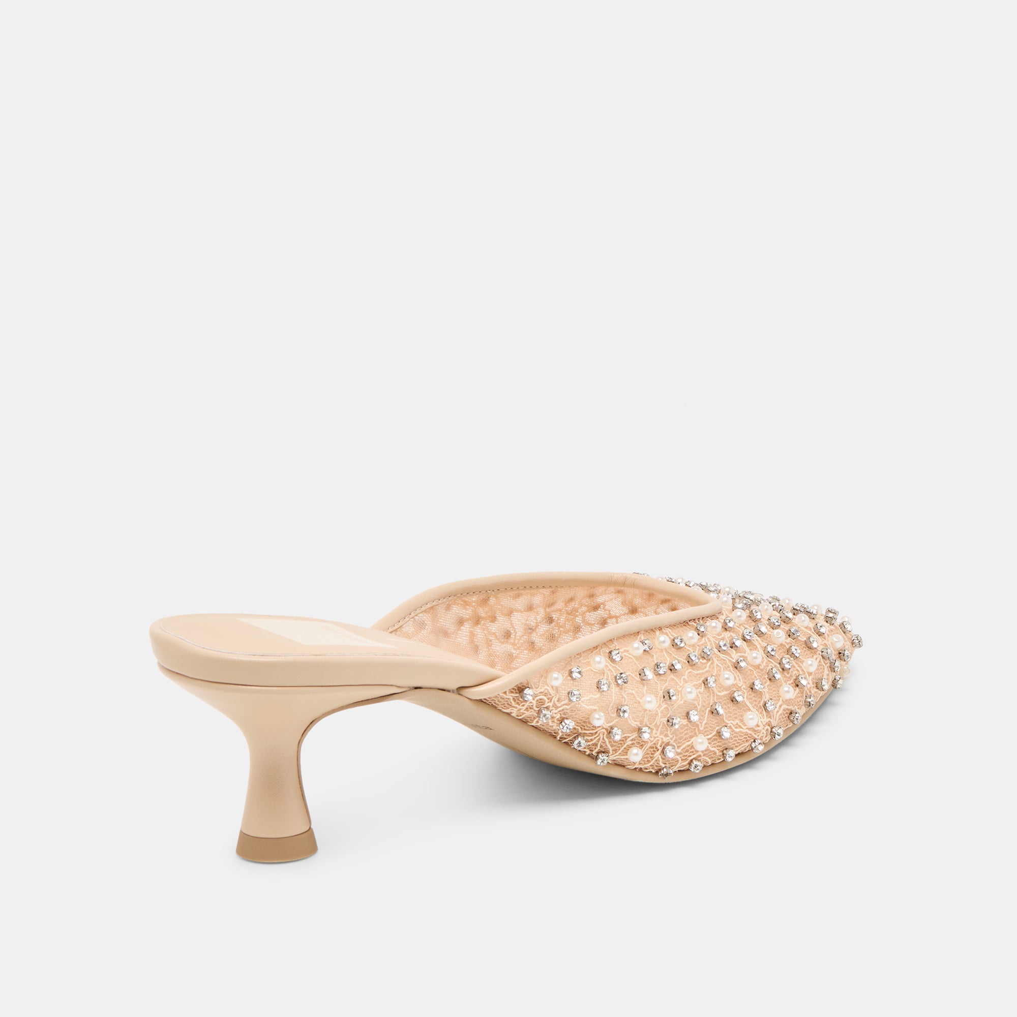 Cleo Pearl Blush Lace Mesh Heels | Dolce Vita Women