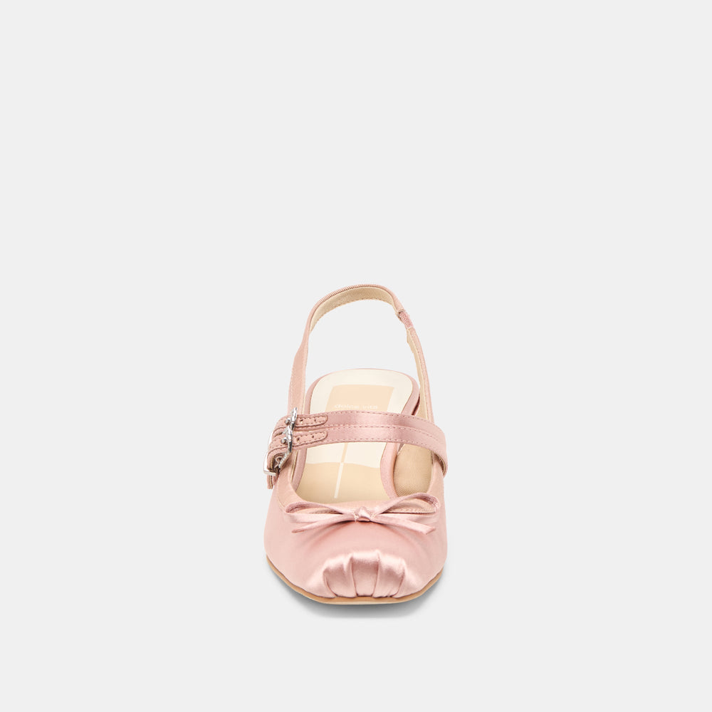 Loris Blush Satin Heels | Women Dolce Vita