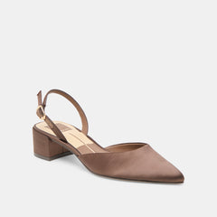 Carel Dk Brown Satin Heels | Dolce Vita Women