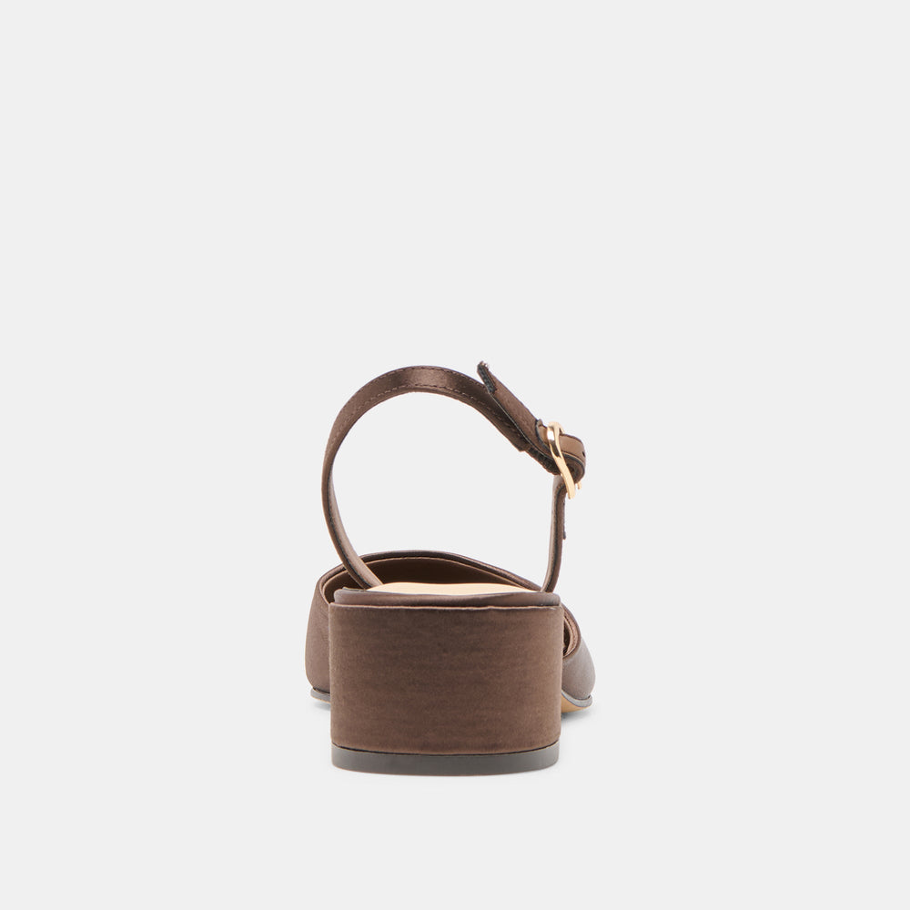 Carel Dk Brown Satin Heels | Dolce Vita Women