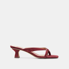 Brevel Oxblood Suede Heels | Women Dolce Vita