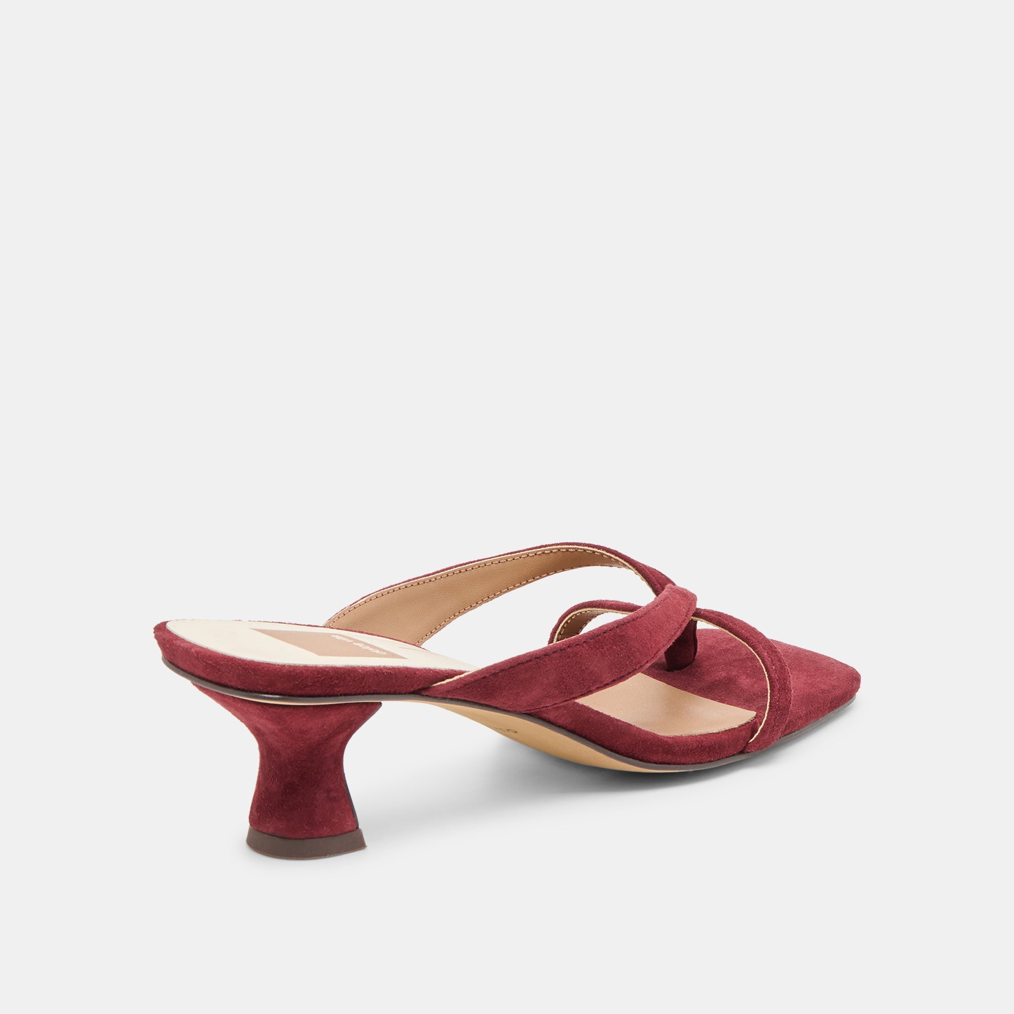 Brevel Oxblood Suede Heels | Women Dolce Vita