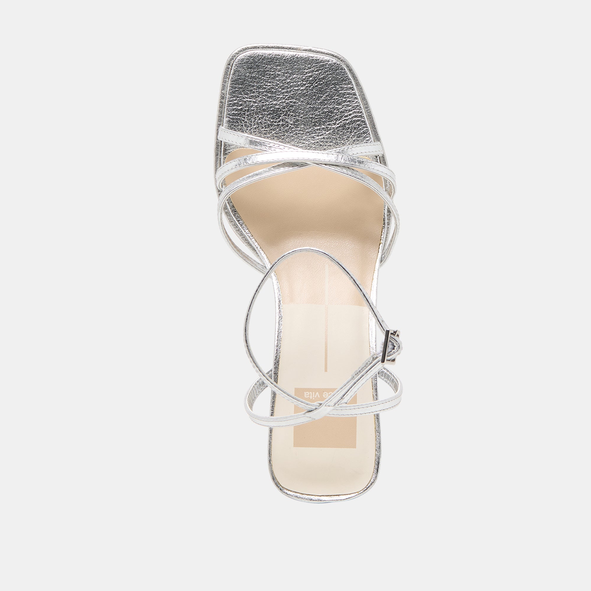 Manji Silver Metallic Leather Heels | Dolce Vita Women