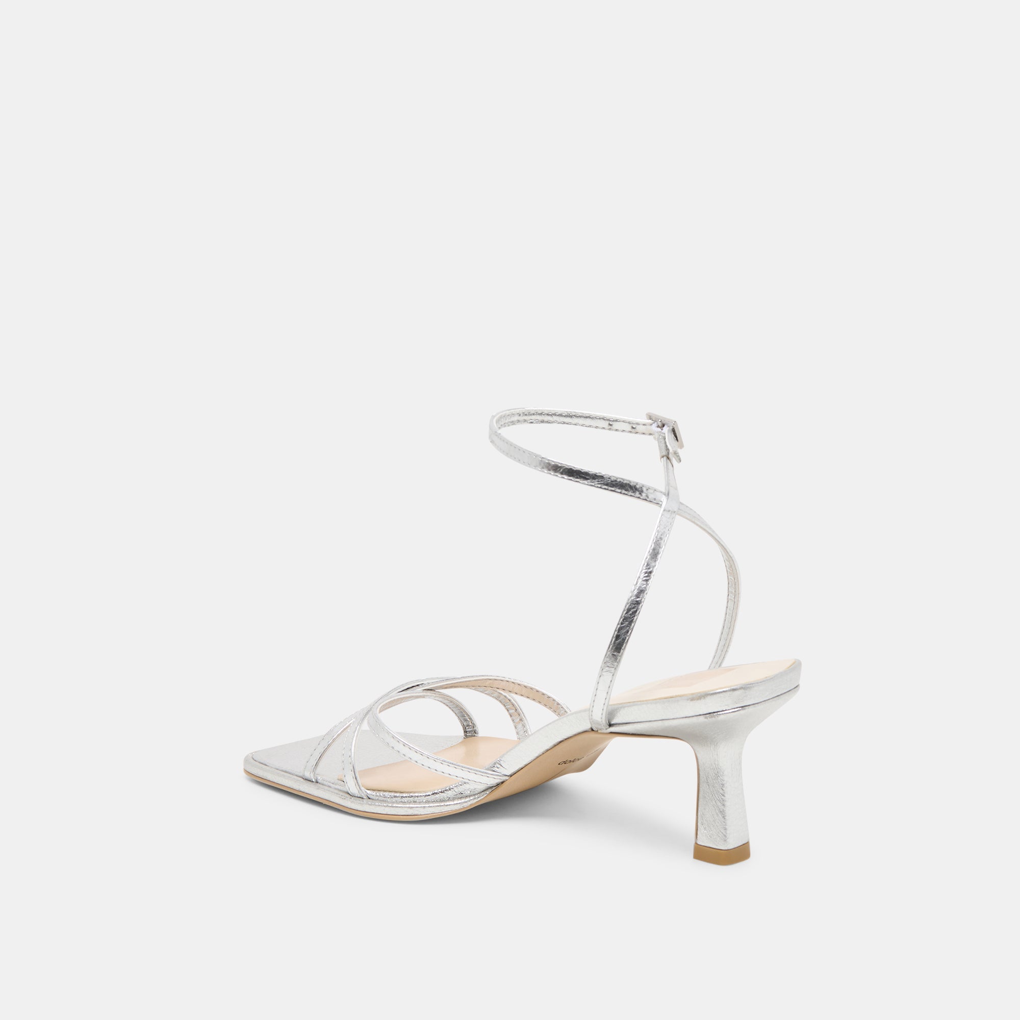 Manji Silver Metallic Leather Heels | Dolce Vita Women