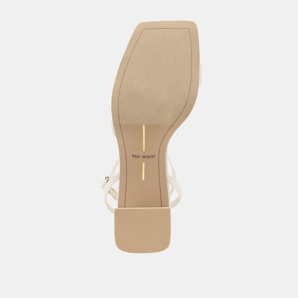 Ysabel True White Satin Heels | Women Dolce Vita