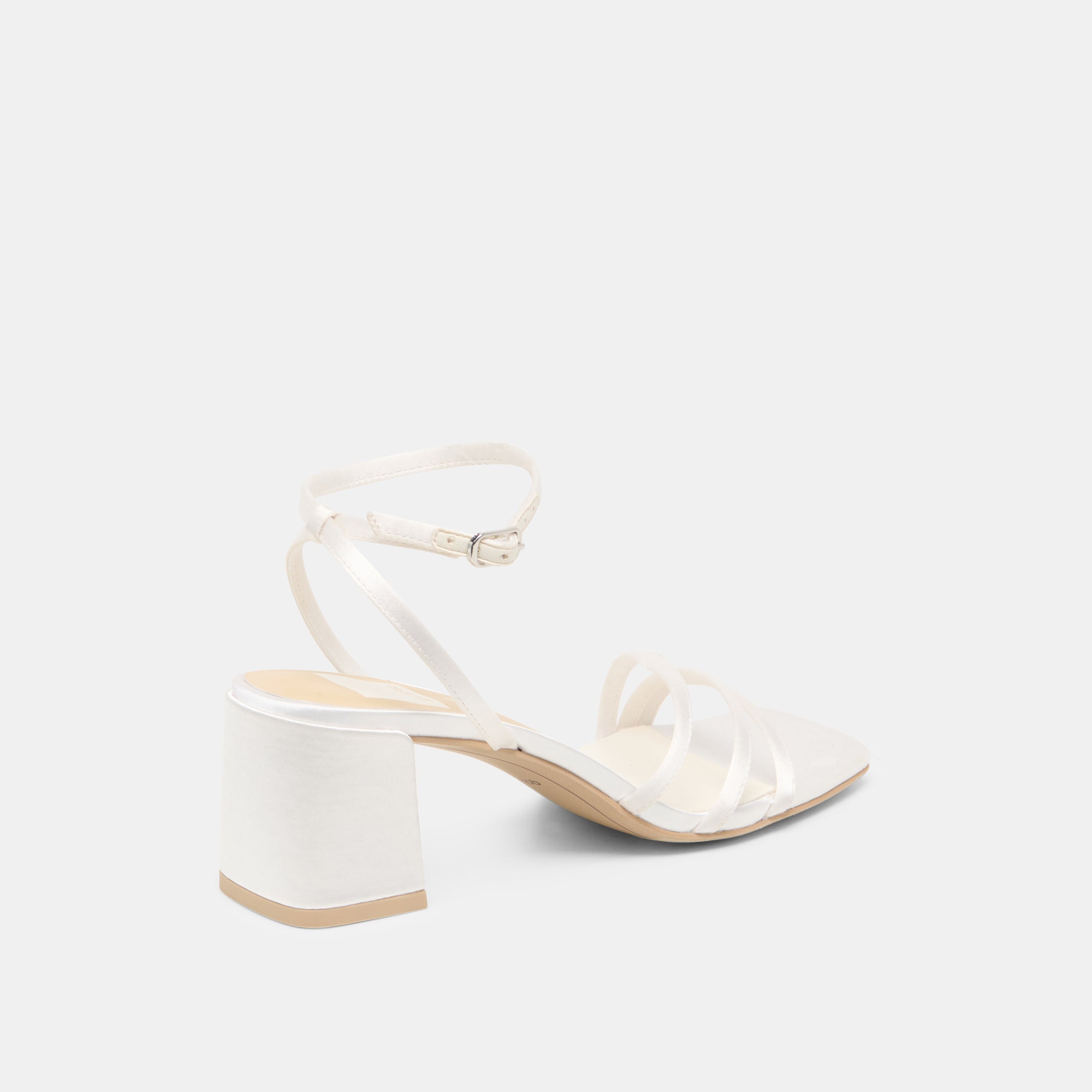 Ysabel True White Satin Heels | Women Dolce Vita