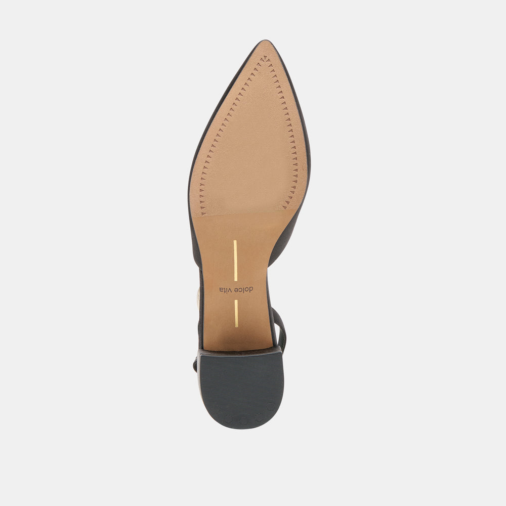 Carel Onyx Satin Heels | Women Dolce Vita