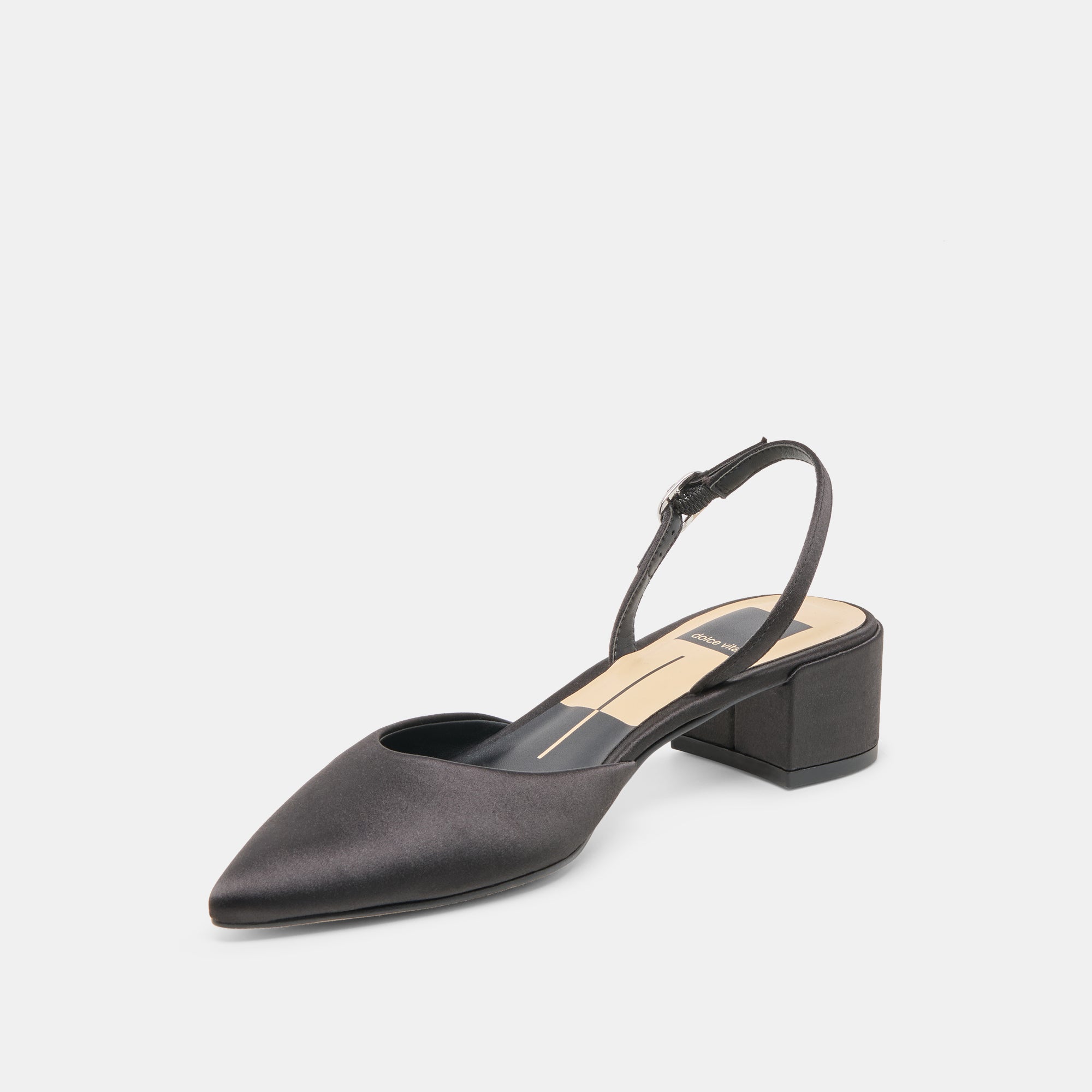 Carel Onyx Satin Heels | Women Dolce Vita