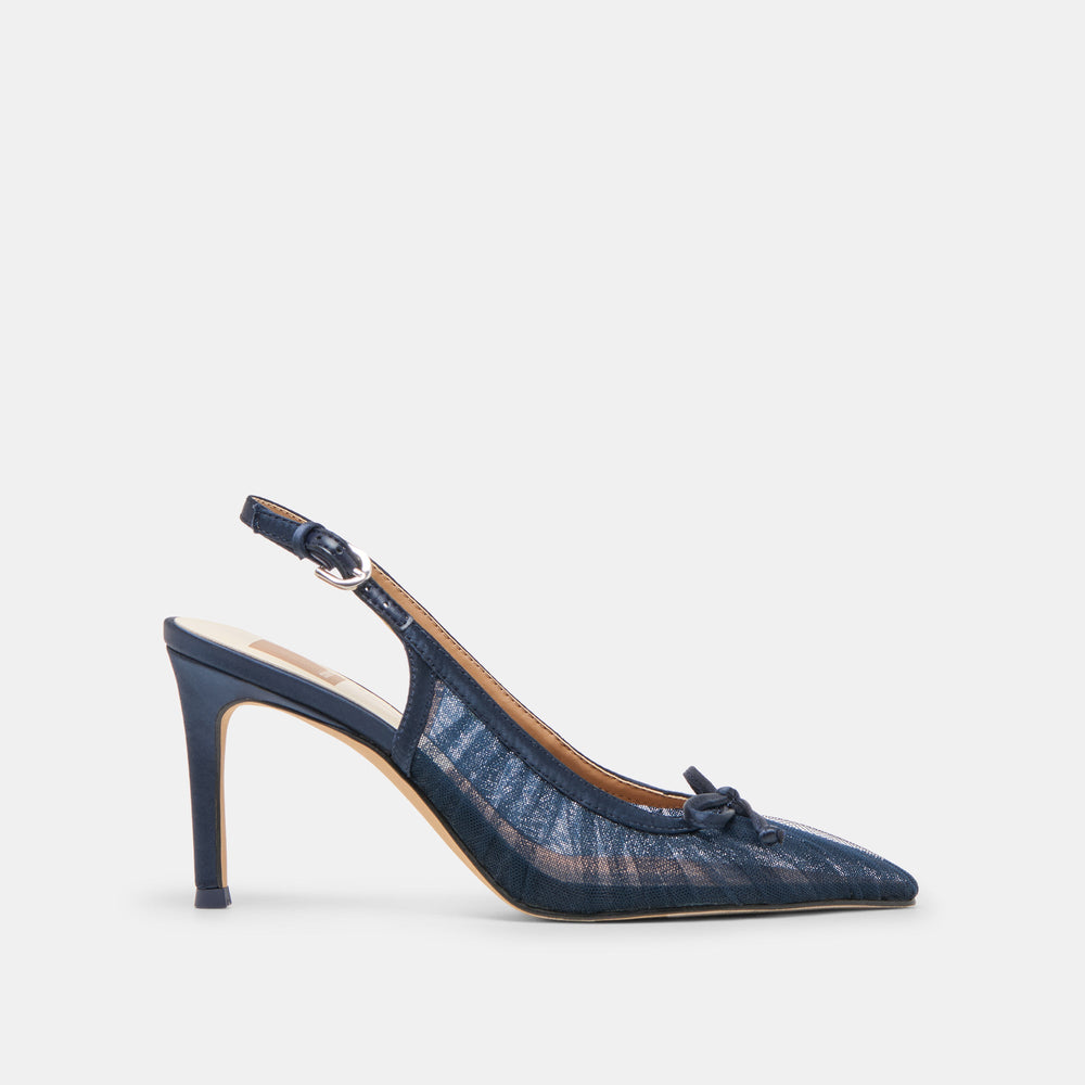 Yela Navy Tulle Heels | Women Dolce Vita