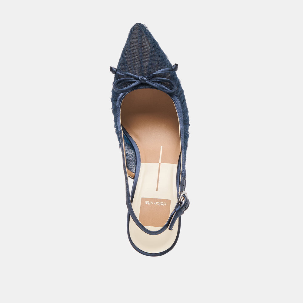 Yela Navy Tulle Heels | Women Dolce Vita