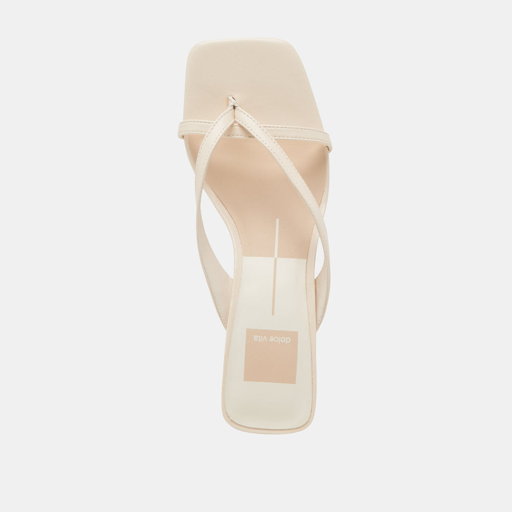 BREVEL HEELS BONE LEATHER | Dolce Vita Women