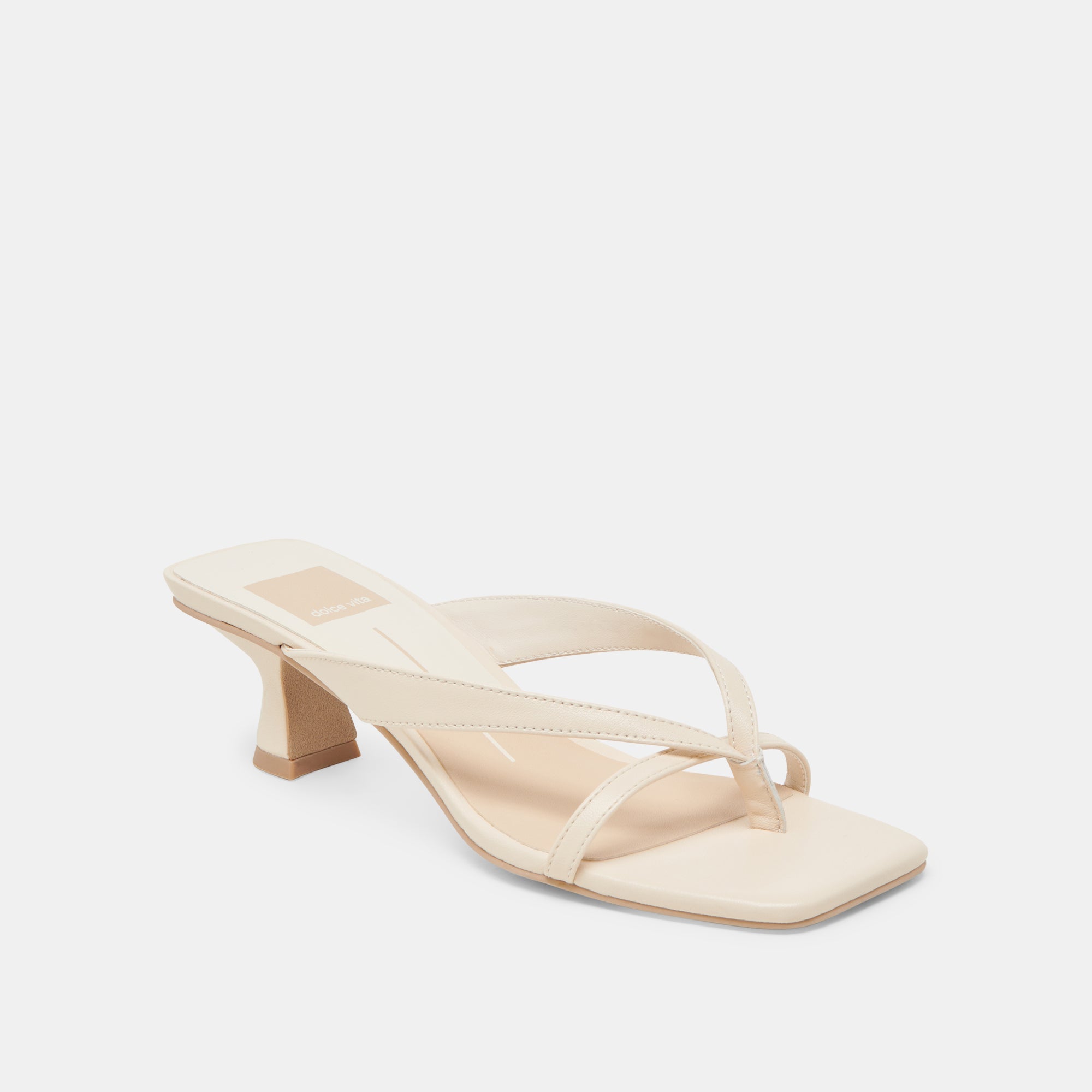 BREVEL HEELS BONE LEATHER | Dolce Vita Women