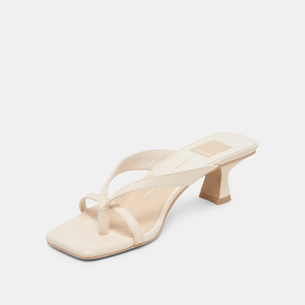BREVEL HEELS BONE LEATHER | Dolce Vita Women