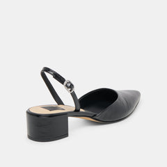 Carel Midnight Crinkle Patent Leather Heels | Women Dolce Vita