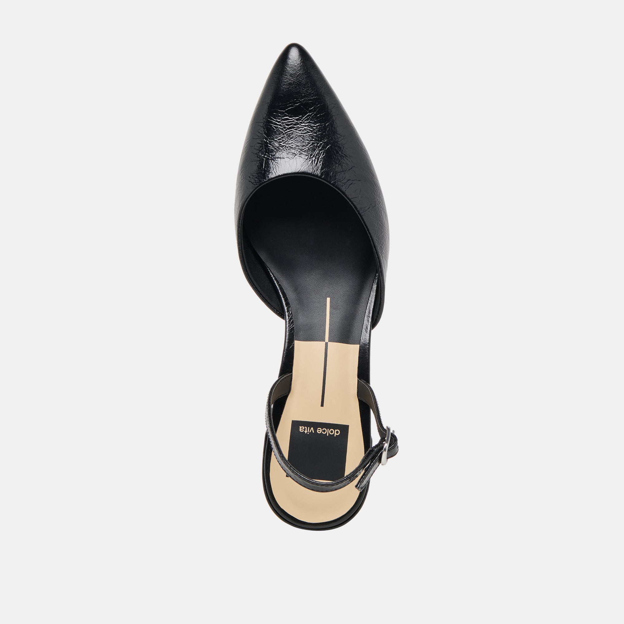 Carel Midnight Crinkle Patent Leather Heels | Women Dolce Vita