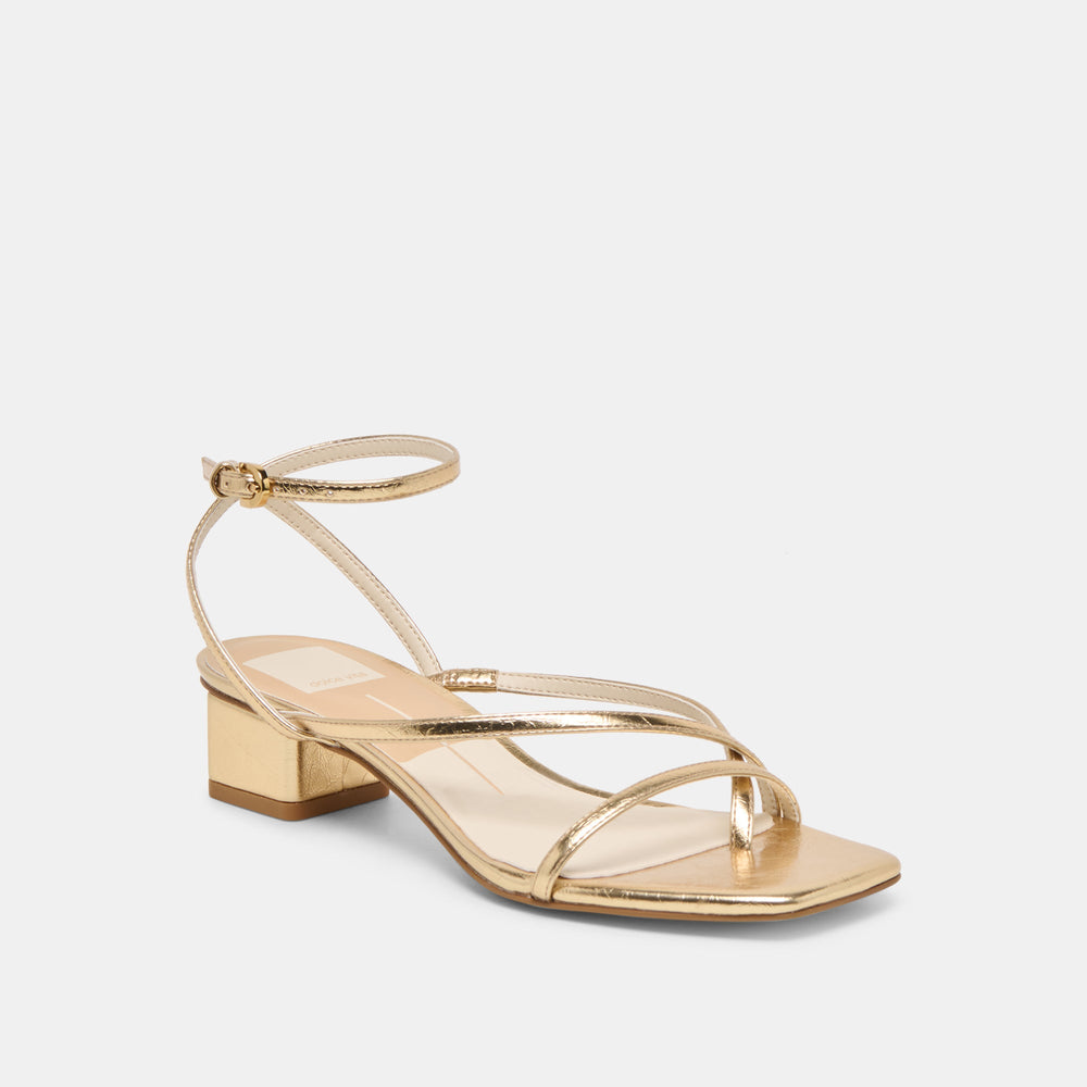 KARLOS SANDALS GOLD METALLIC STELLA | Women Dolce Vita