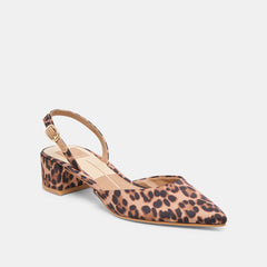 Carel Dk Leopard Satin Heels | Women Dolce Vita