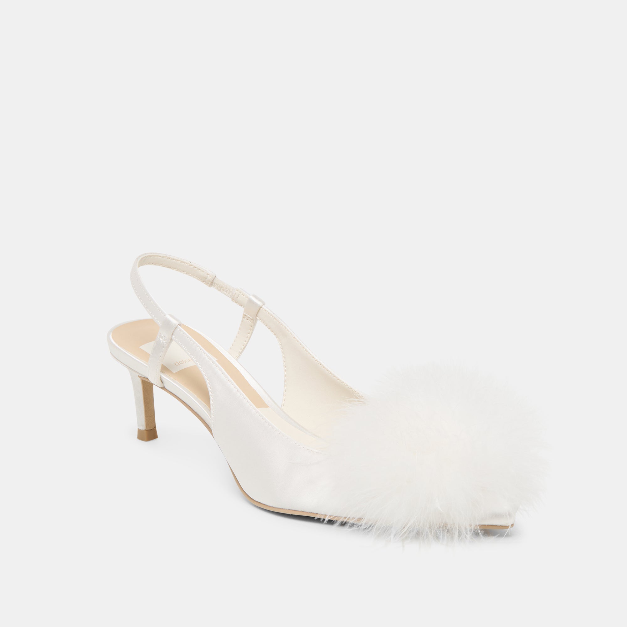 Kamy True White Satin Heels | Dolce Vita Women