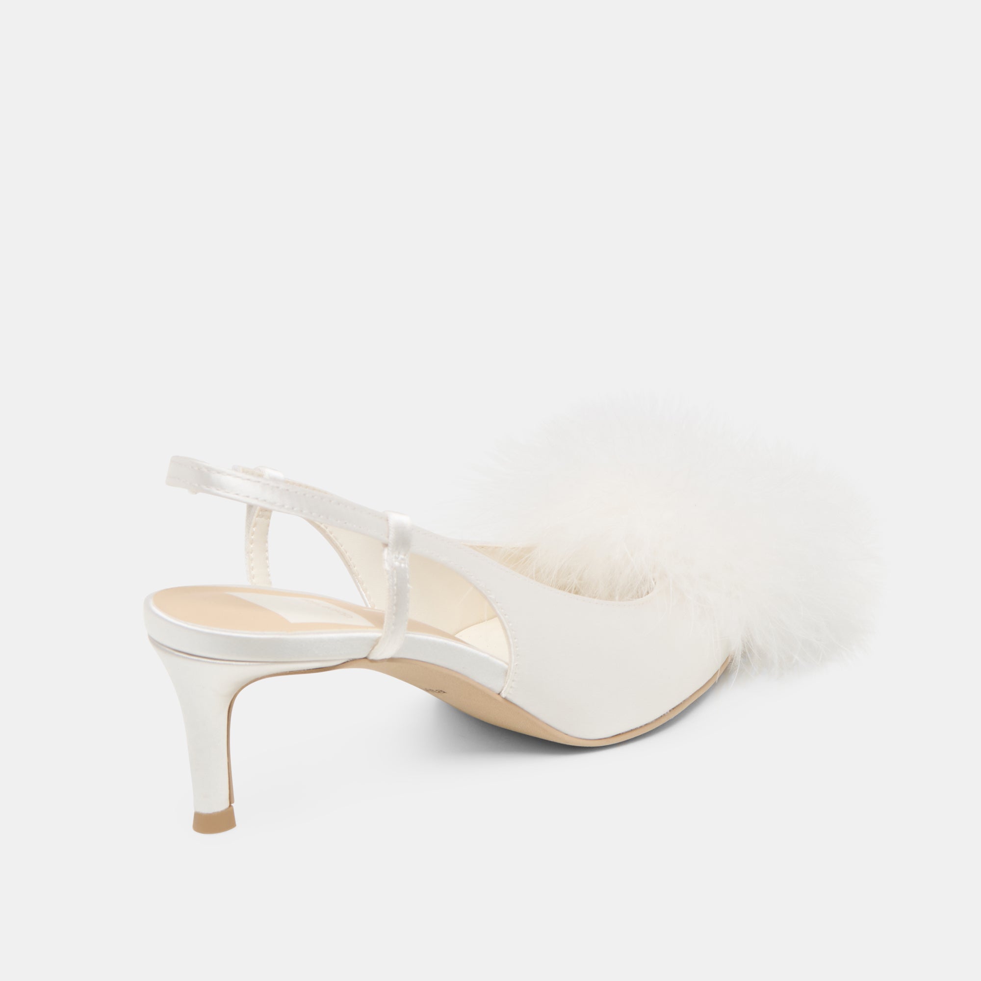 Kamy True White Satin Heels | Dolce Vita Women
