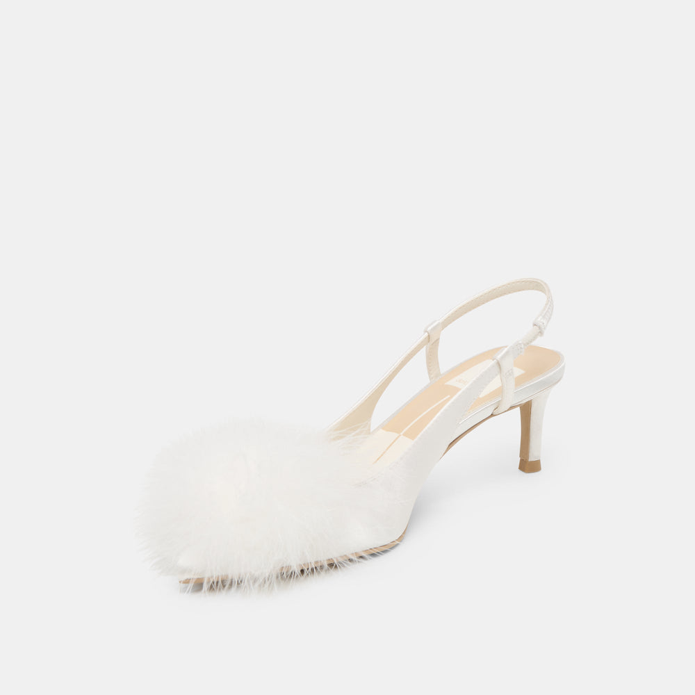 Kamy True White Satin Heels | Dolce Vita Women