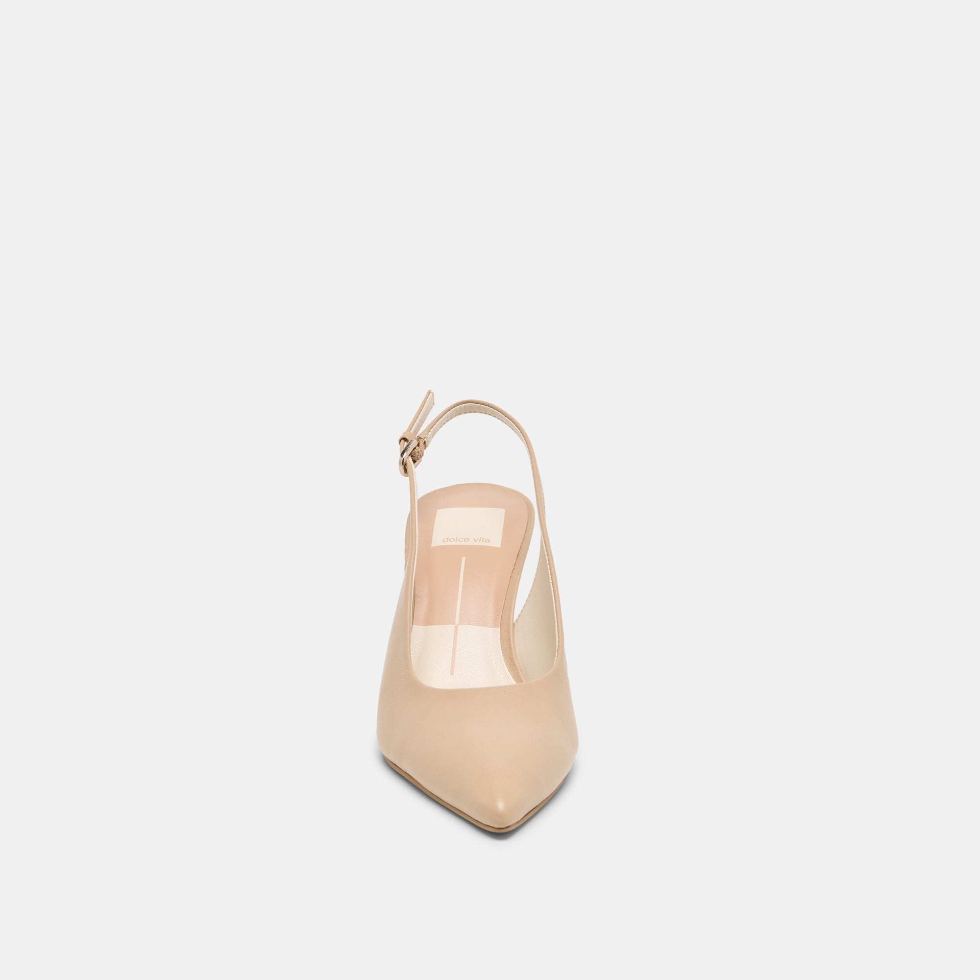 Elasi Beige Crinkle Patent Heels | Women Dolce Vita