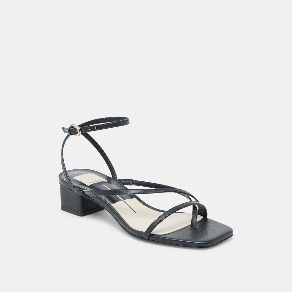 KARLOS SANDALS BLACK LEATHER | Dolce Vita Women