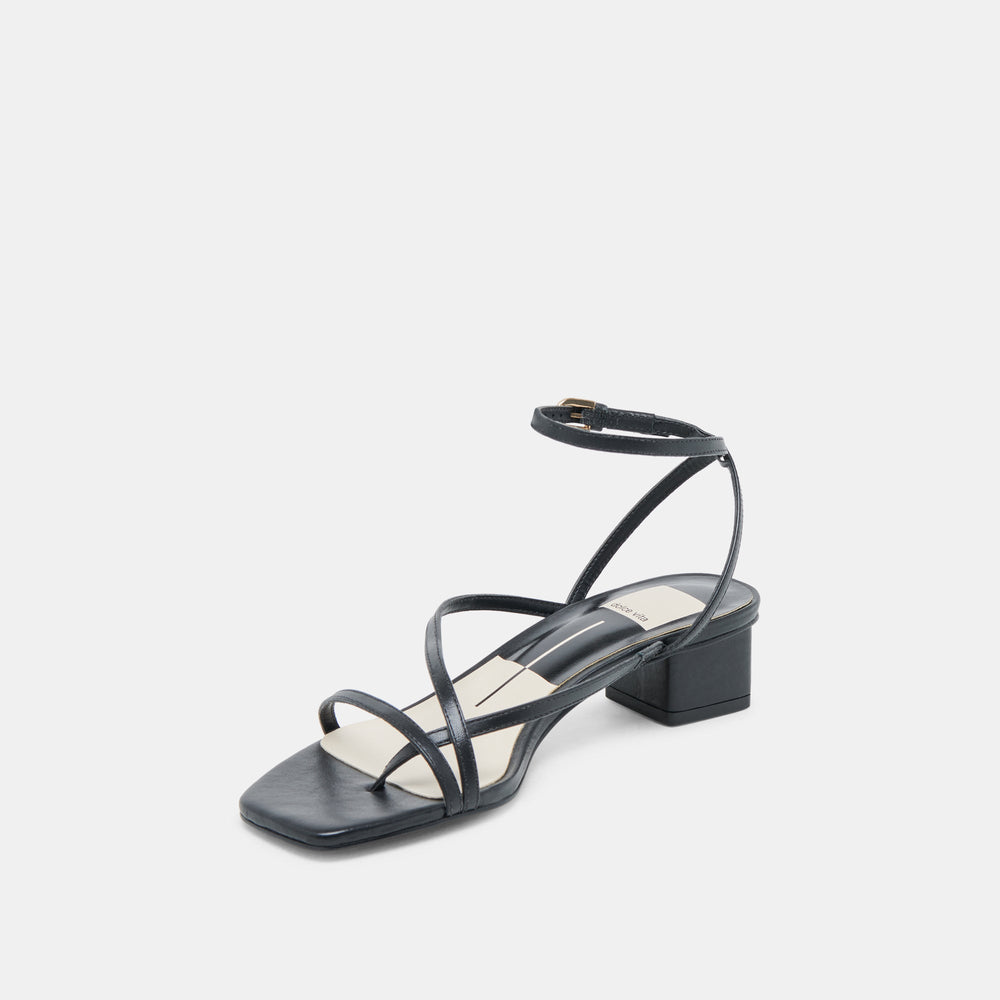KARLOS SANDALS BLACK LEATHER | Dolce Vita Women