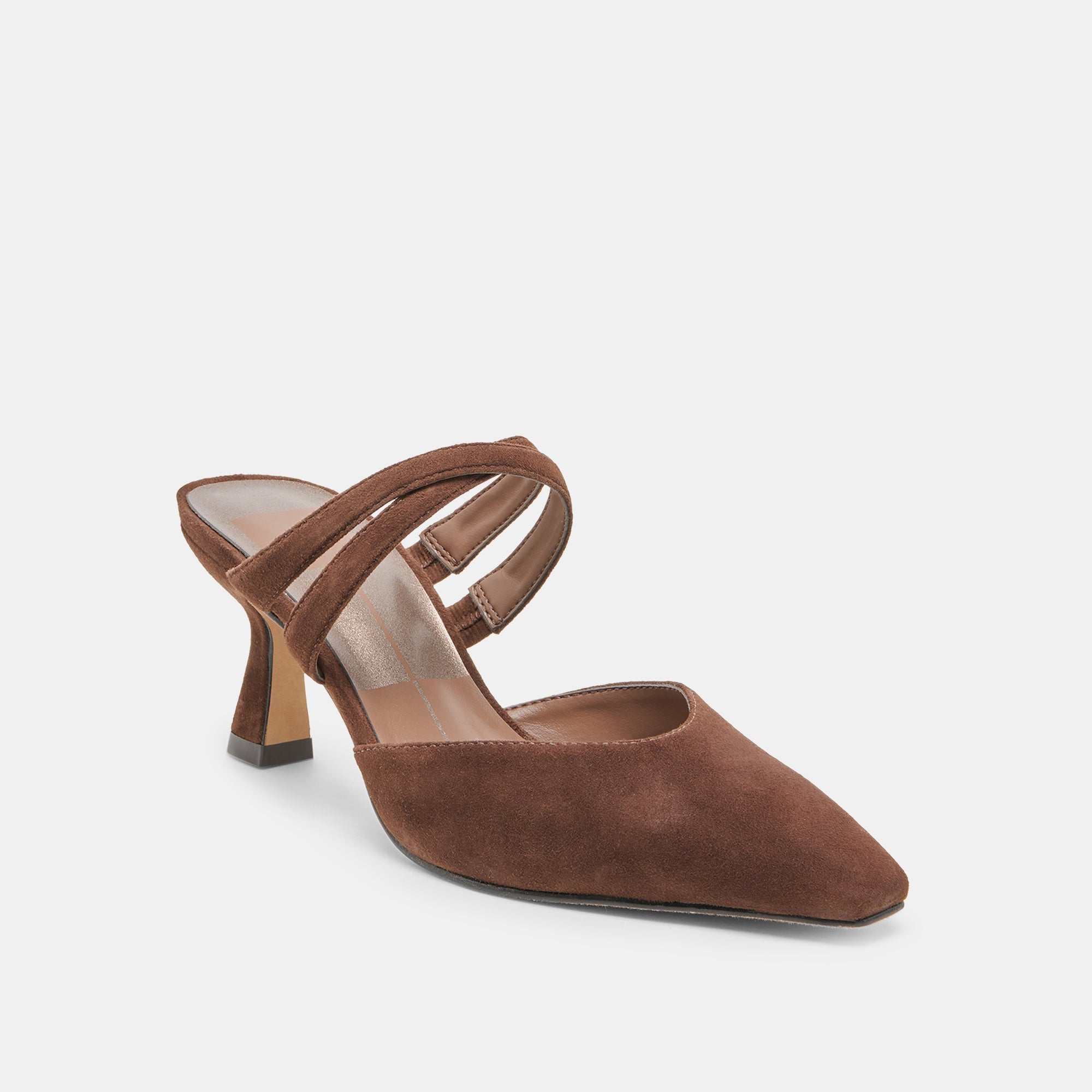 Linore Dk Brown Suede Heels | Women Dolce Vita
