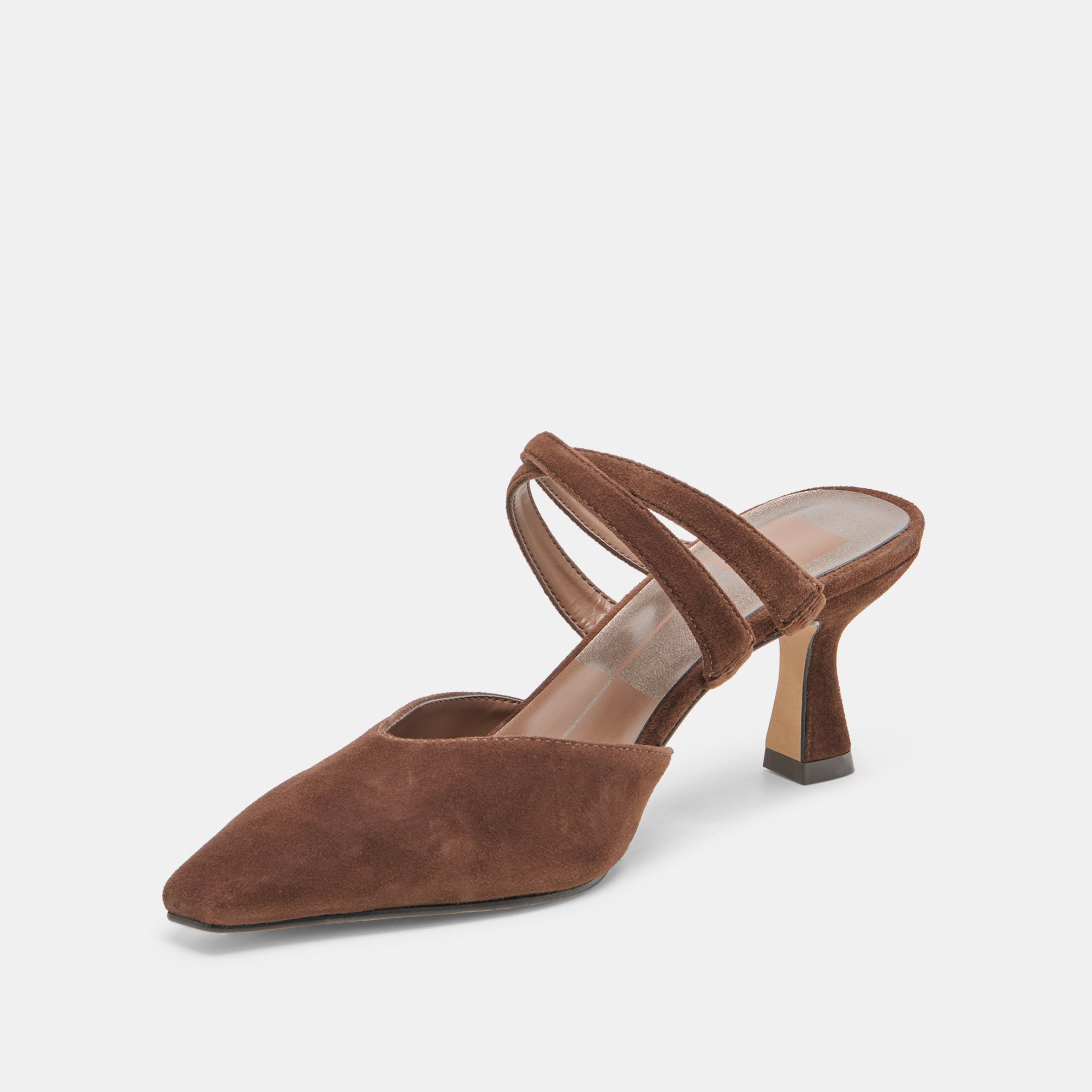 Linore Dk Brown Suede Heels | Women Dolce Vita