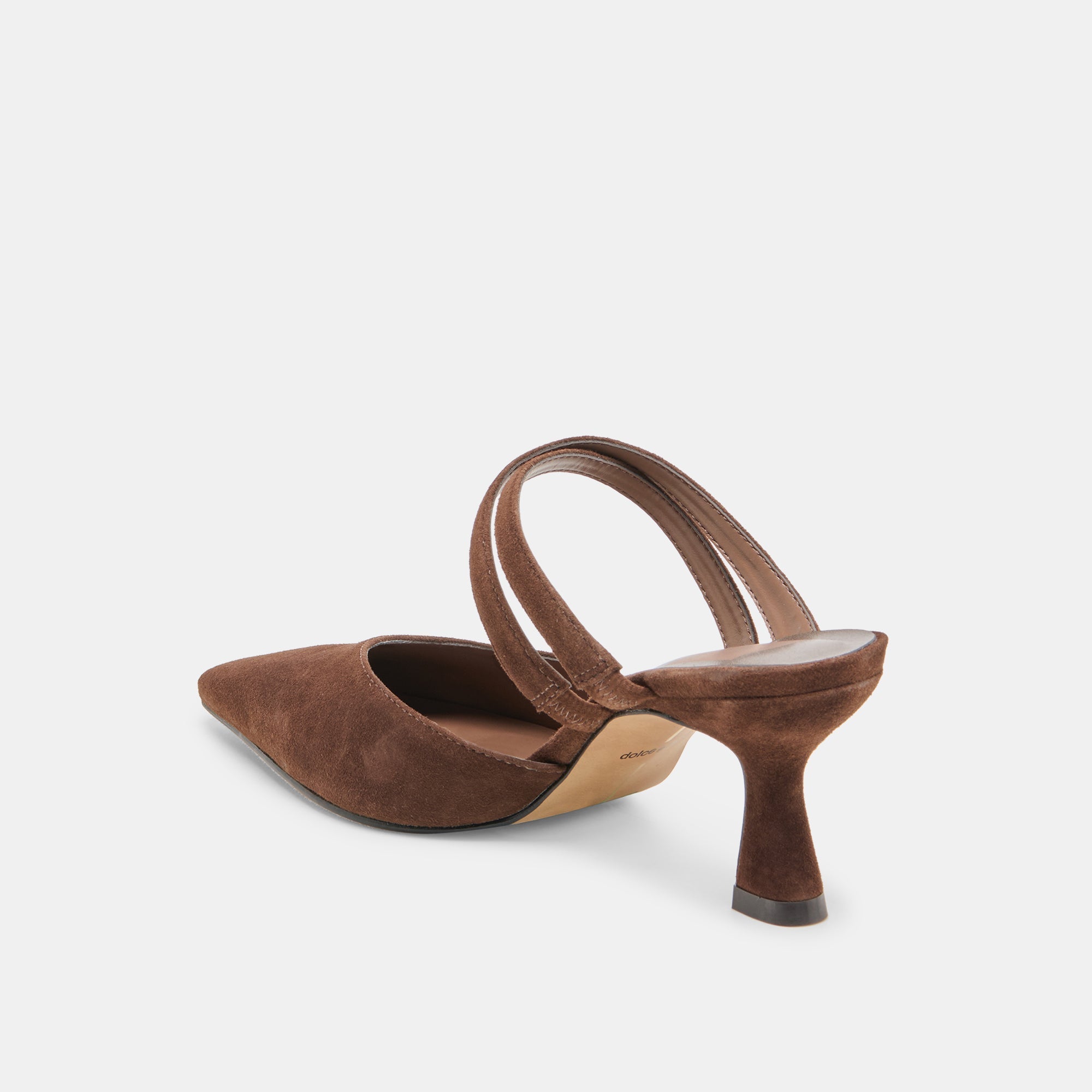 Linore Dk Brown Suede Heels | Women Dolce Vita