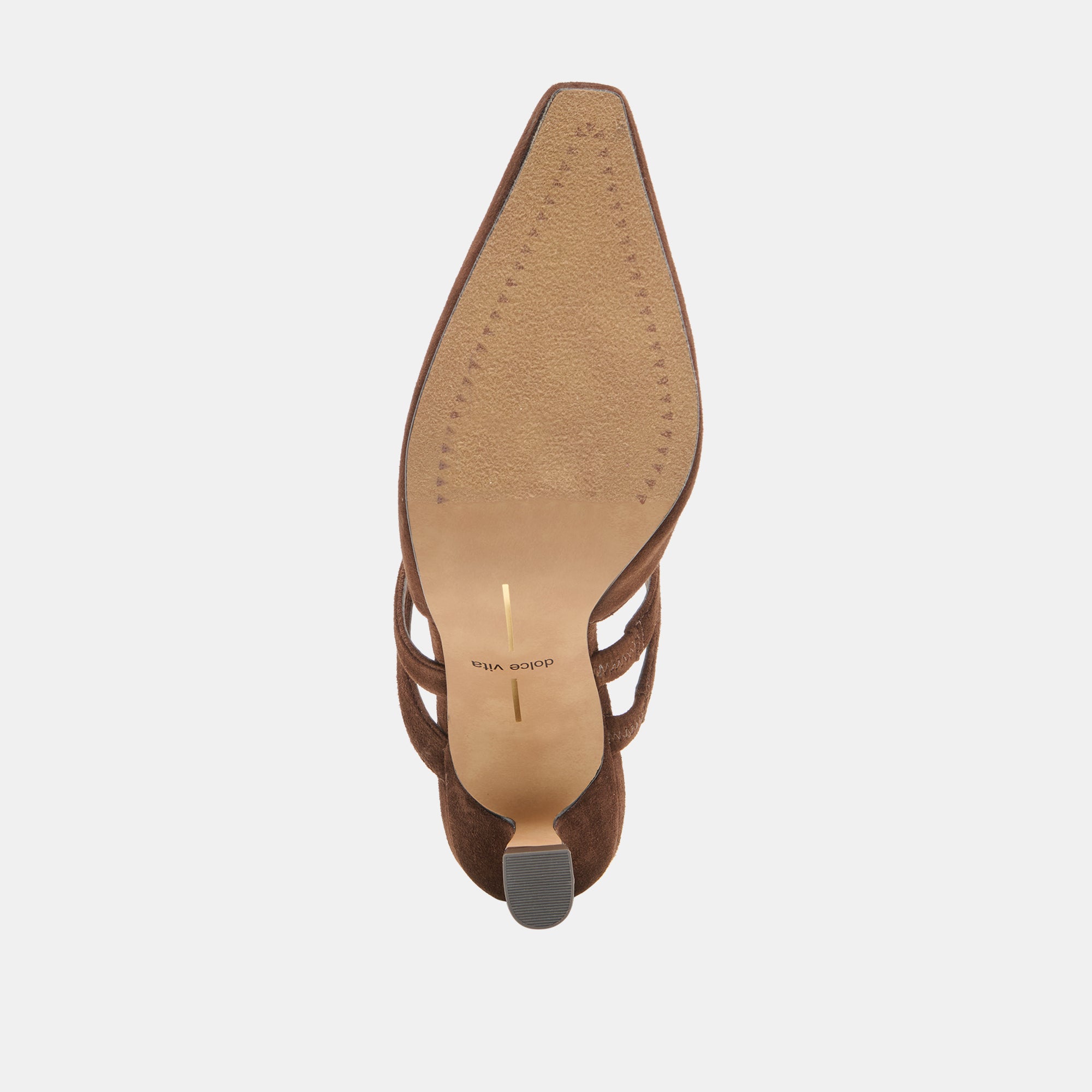 Linore Dk Brown Suede Heels | Women Dolce Vita
