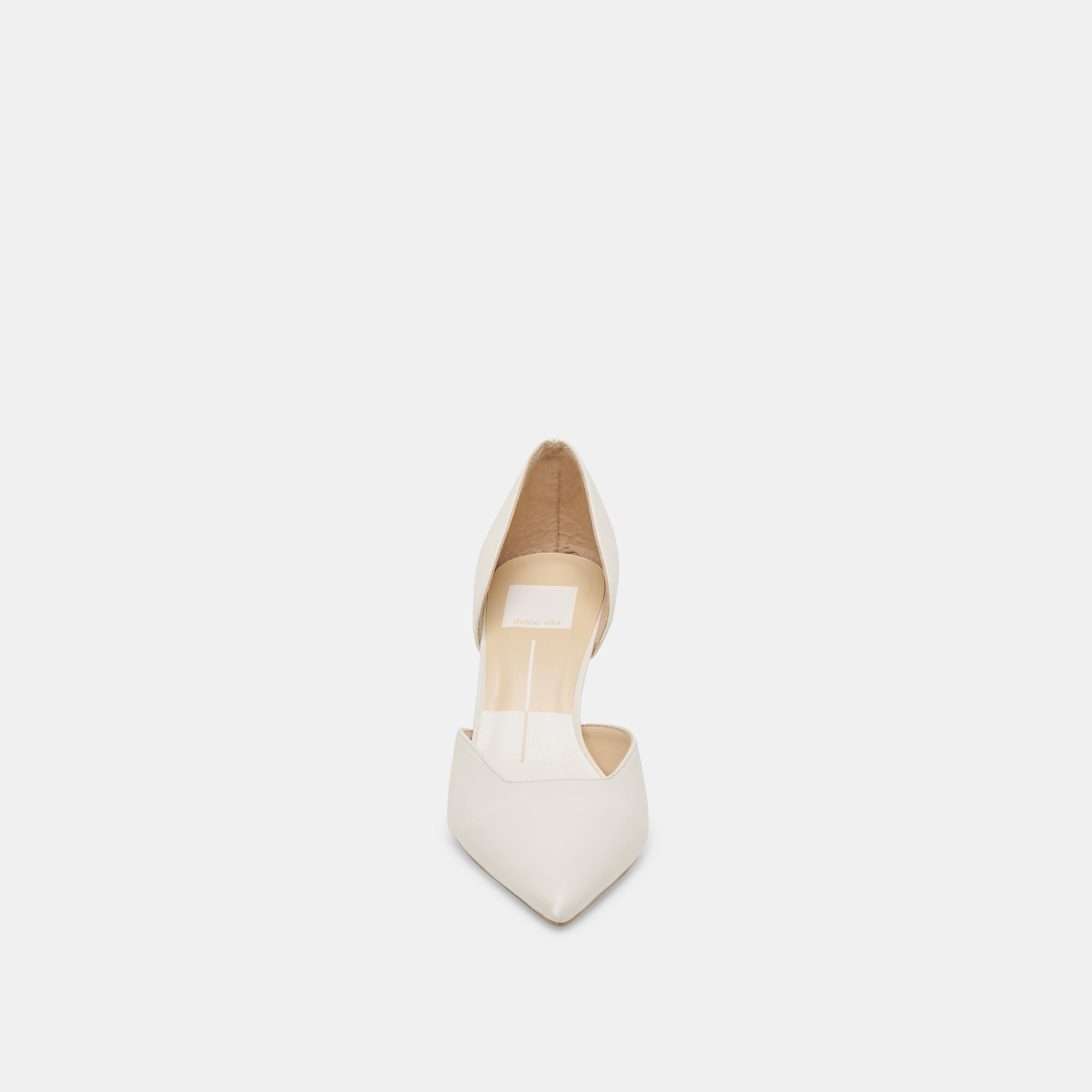 ELOY HEELS WHITE LEATHER | Women Dolce Vita