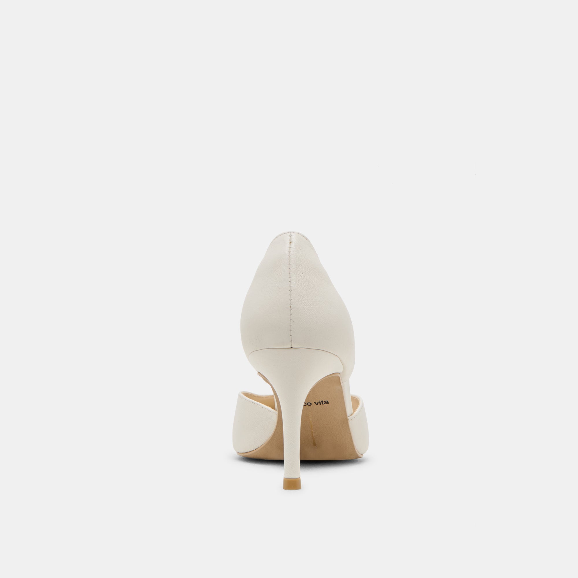 ELOY HEELS WHITE LEATHER | Women Dolce Vita