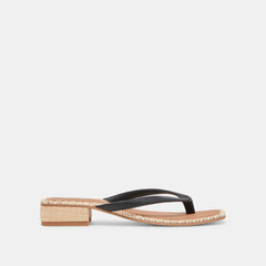 BARTY SANDALS BLACK LEATHER | Women Dolce Vita